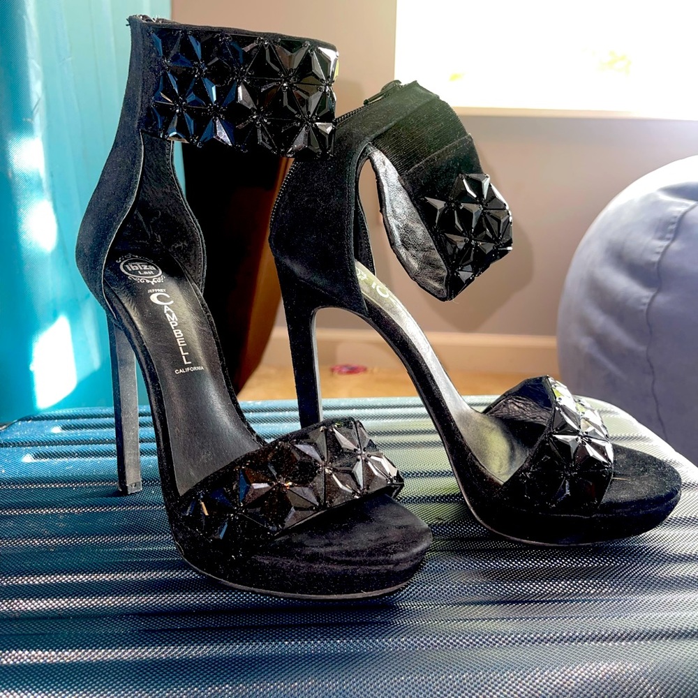 Jeffrey Campbell dressed jeweled heels